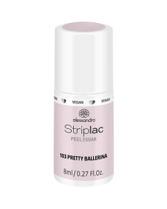 alessandro Striplac Peel or Soak 103 Pretty Ballerina - UV/LED Nail Polish, 8ml