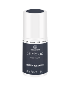 alessandro Striplac Peel or Soak 118 New York Grey - UV/LED Nail Polish, 8ml