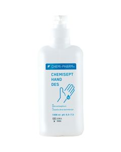 Chemisept Hand Des - Alcoholic hand disinfectant gel, 1L