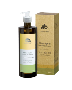 PINO Aroma Massage Oil Green Tea Ginger, 500ml