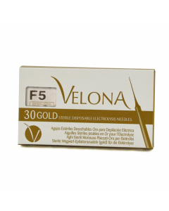 Electrolysis needle F5 Sterile Steel needles - VELONA, 30pcs