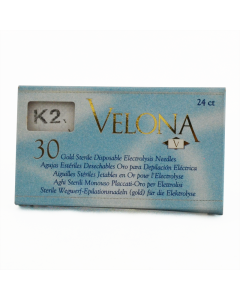 Electrolysis needle K2 Gold Plated - VELONA, 30pcs