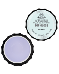 alessandro Top Gloss Gel Pro White UV-pealisgeel 15g