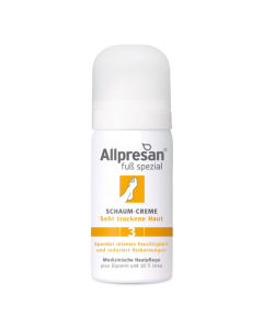 Allpresan Pedicare Foam Cream nr.3 - vahtkreem 10% uureaga väga kuivade jalgade hoolduseks, 125ml 