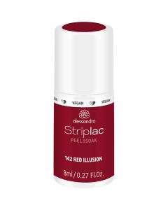 alessandro Striplac Peel or Soak 142 Red Illusion - UV/LED küünelakk, 8ml