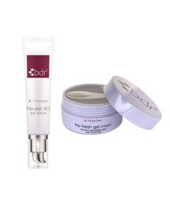 BDR Small handbag Eye-Lift Kit - Re-set 4D, 15ml + Re-fresh Gel Mask Eye Pads, 60tk