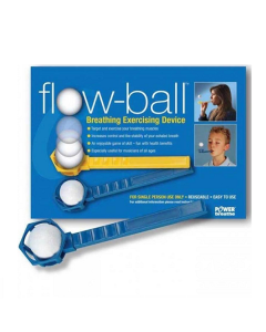 POWERbreathe Flow-ball Breathing Exercising Device - abivahend hingamisharjutusteks (kollane)