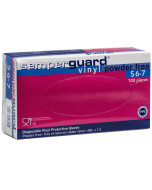 Semperguard puudrivabad vinüülkindad valged S/6-7, 100tk